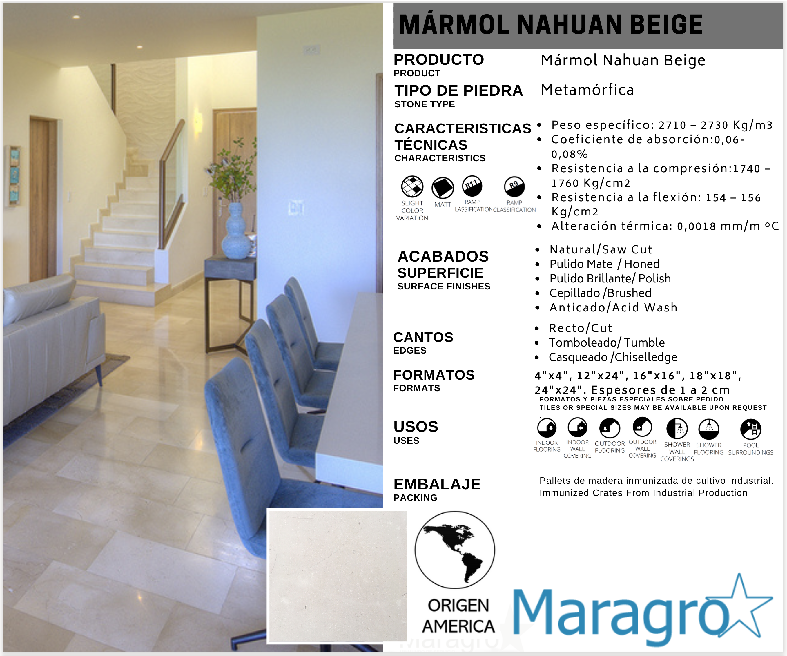 Nahuan Beige - Maragro Ficha Técnica Portada - Mármol Nahuan Beige - Maragro Ficha Técnica Portada - Mármol